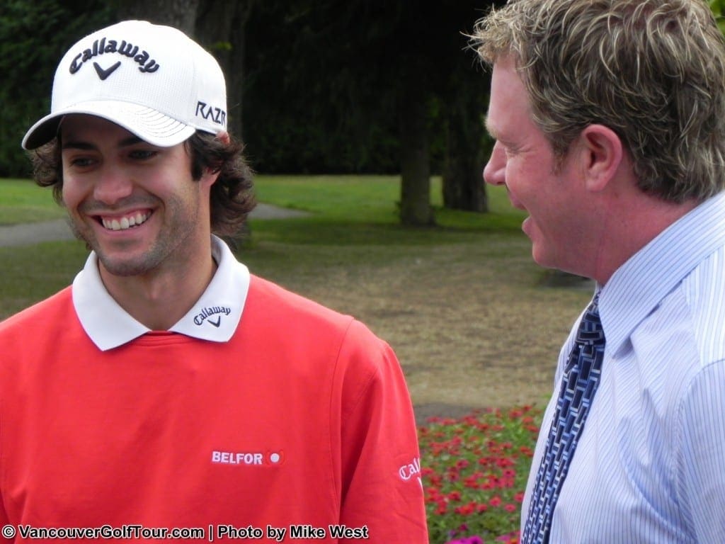 Adam Hadwin and Fraser Mulholland of VGT
