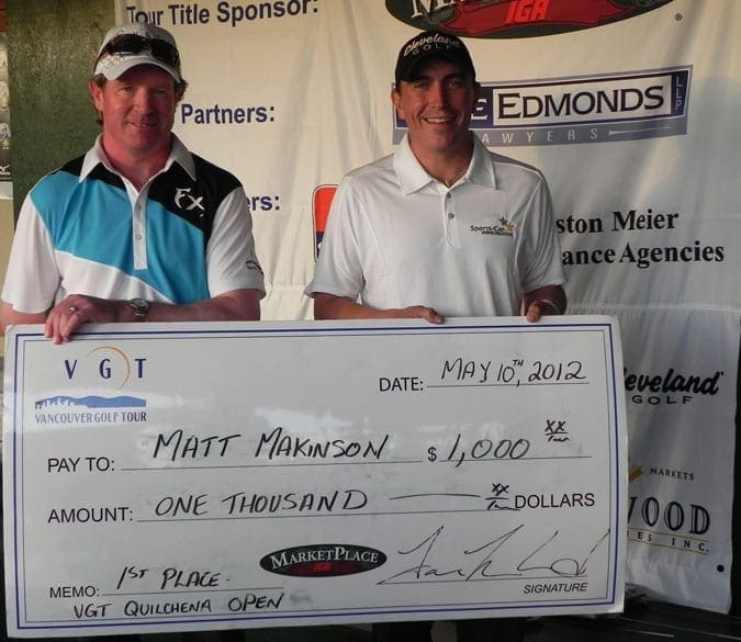 Matt Makinson wins Quilchena Open