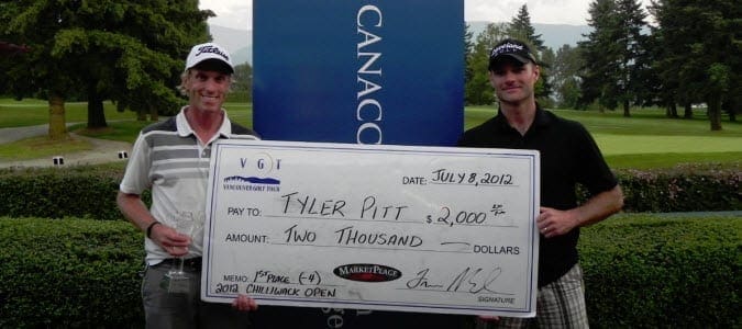 Tyler Pitt 2012 Chilliwack Open Winner