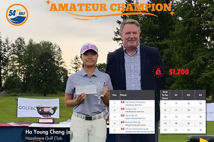 Ha Young Chang Amateur Winner